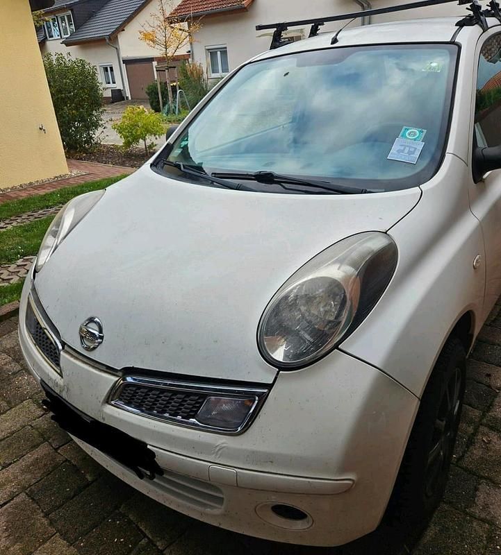Weiß Gebraucht 2009 Nissan Micra Kleinwagen | 680 € (Superpreis) - Bild 1/4
