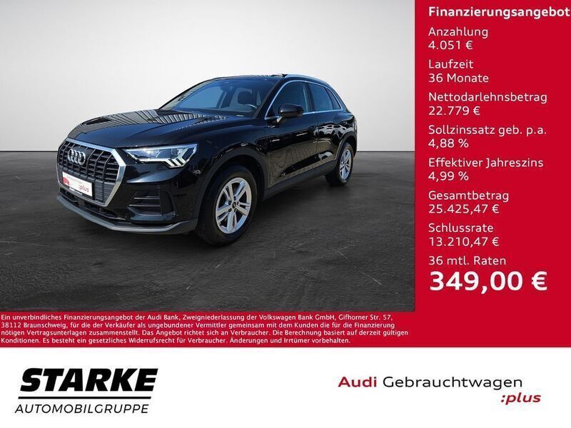Mythosschwarz metallic Gebraucht 2021 Audi Q3 Ambiente SUV | 26.830 € (Guter Preis) - Bild 1/4