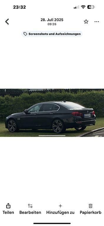 Schwarz Gebraucht 2014 BMW 535 Luxury Line Limousine | 13.999 € (Superpreis) - Bild 1/4