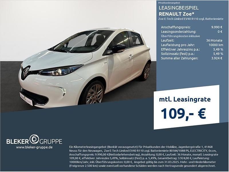 Weiß Gebraucht 2019 Renault Zoe Life Kleinwagen | 8.980 € (Superpreis) - Bild 1/3