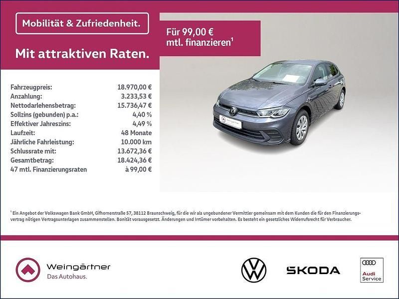 Grau Gebraucht 2024 VW Polo Life Limousine | 18.970 € (Fairer Preis) - Bild 1/4