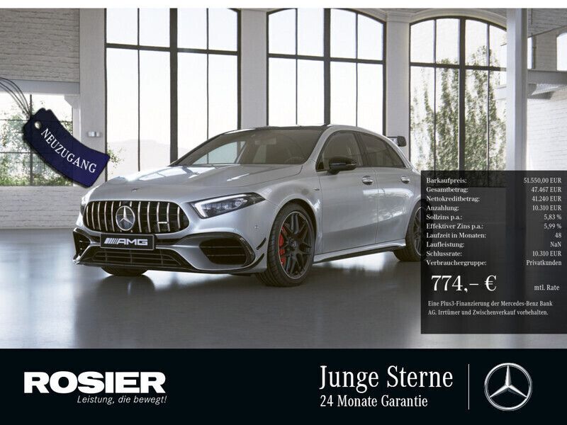 Digitalweiss Gebraucht 2022 Mercedes A45 AMG AMG Limousine | 51.550 € (Fairer Preis) - Bild 1/4
