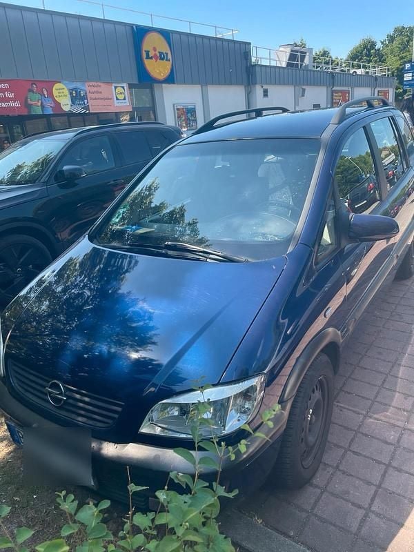 Blau Gebraucht 2000 Opel Zafira Comfort Van / Kleinbus | 1.299 € (Guter Preis) - Bild 1/4