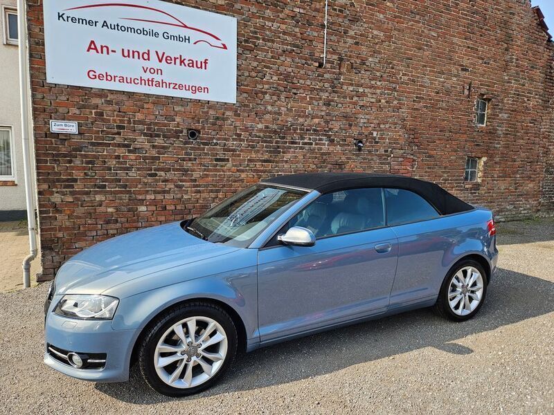 Blau Gebraucht 2011 Audi A3 Cabriolet Ambition Cabrio | 7.490 € (Guter Preis) - Bild 1/4