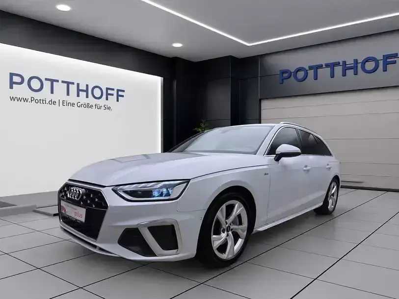Gebraucht Audi A4 S-Line 204 PS (150 kW) 2024 Gletscherweiß metallic Kombi