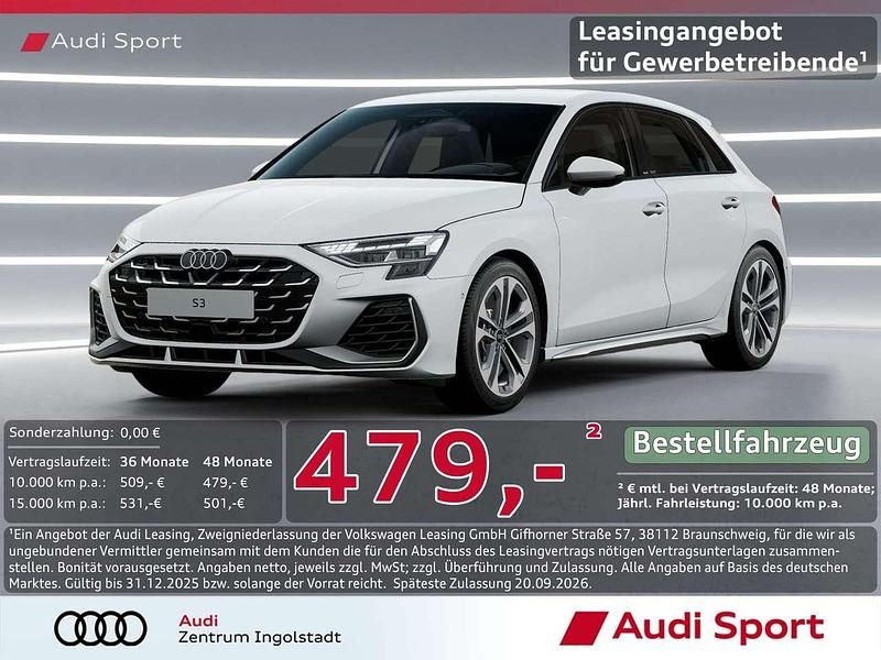 Arkonaweiß Neu 2025 Audi S3 Sport Limousine | 49.450 € (Fairer Preis) - Bild 1/3