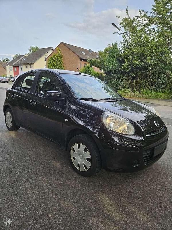 Schwarz Gebraucht 2012 Nissan Micra Acenta Kleinwagen | 3.999 € (Fairer Preis) - Bild 1/4