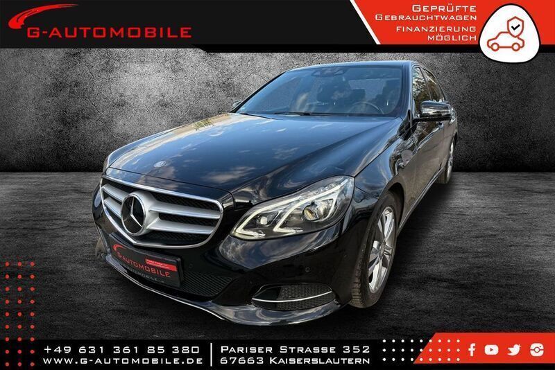 Schwarz Gebraucht 2015 Mercedes E220 Limousine | 12.999 € (Guter Preis) - Bild 1/4