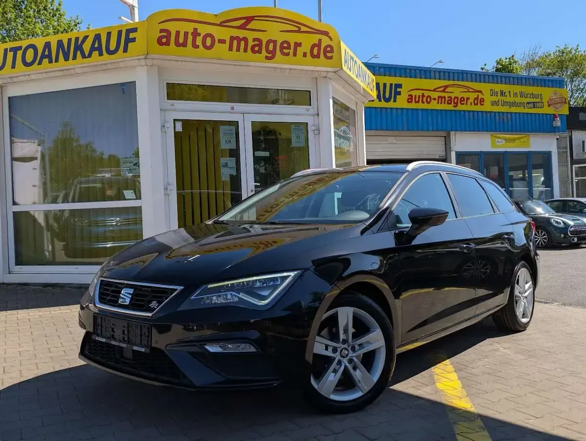 Usata Seat Leon ST FR 150 CV (110 kW) 2017 Nero Station wagon