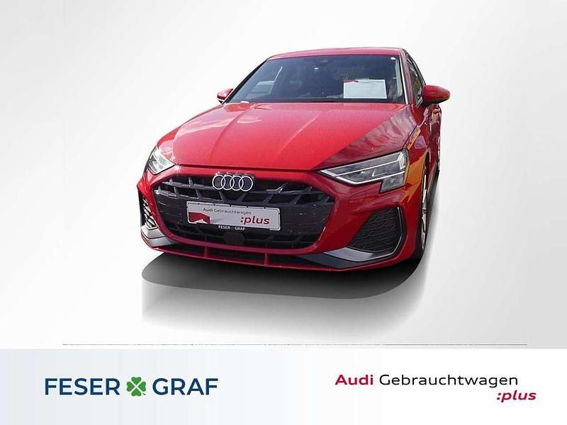 Progressivrot metallic Gebraucht 2024 Audi A3 S-Line Limousine | 33.518 € (Guter Preis) - Bild 1/4