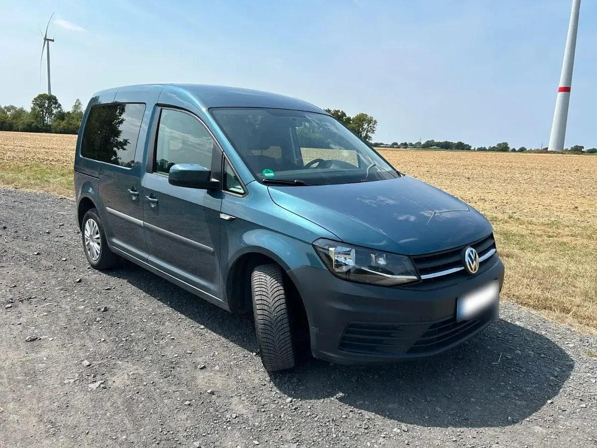 Gebraucht VW Caddy 84 PS (61 kW) 2016 Grün Van / Kleinbus