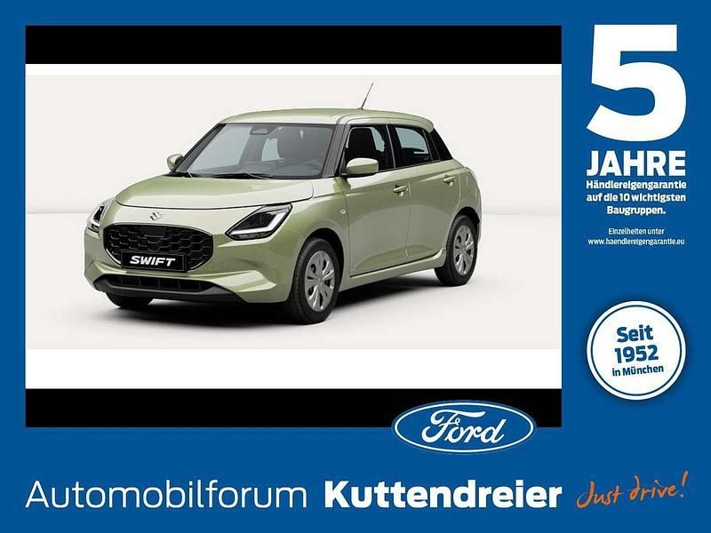 Cool yellow metallic Neu 2024 Suzuki Swift Club Kleinwagen | 14.390 € - Bild 1/3
