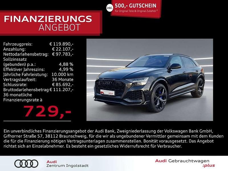 Schwarz Gebraucht 2023 Audi RS Q8 Sport SUV | 119.890 € (Fairer Preis) - Bild 1/2