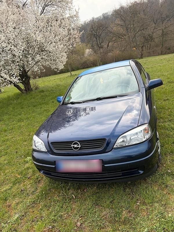 Gebraucht Opel Astra 65 PS (47 kW) 2001 Blau Kleinwagen