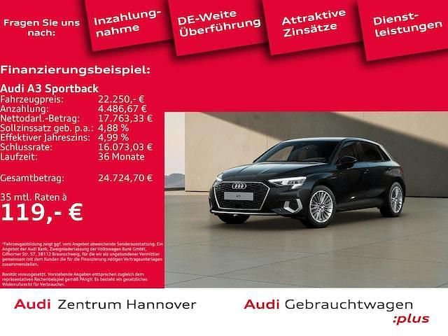 Mythosschwarz metallic Gebraucht 2023 Audi A3 Advanced Plus Limousine | 22.250 € (Guter Preis) - Bild 1/4
