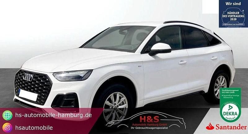 Ibisweiß Gebraucht 2021 Audi Q5 Sportback S-Line SUV | 37.900 € (Guter Preis) - Bild 1/4