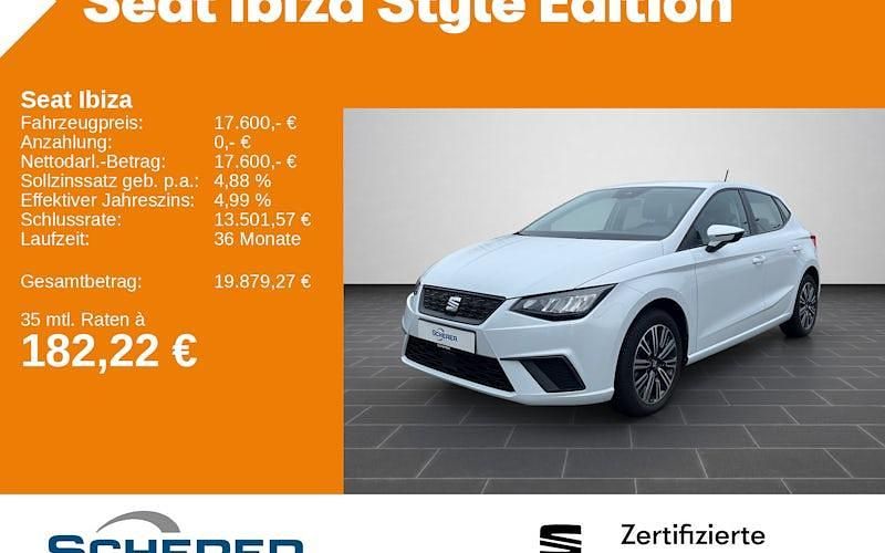Gebraucht Seat Ibiza Style 116 PS (85 kW) 2024 Nevada weiß metallic (metallic) Limousine