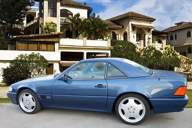 Gebraucht Mercedes SL600 394 PS (289 kW) 1993 Blau metallic Cabrio