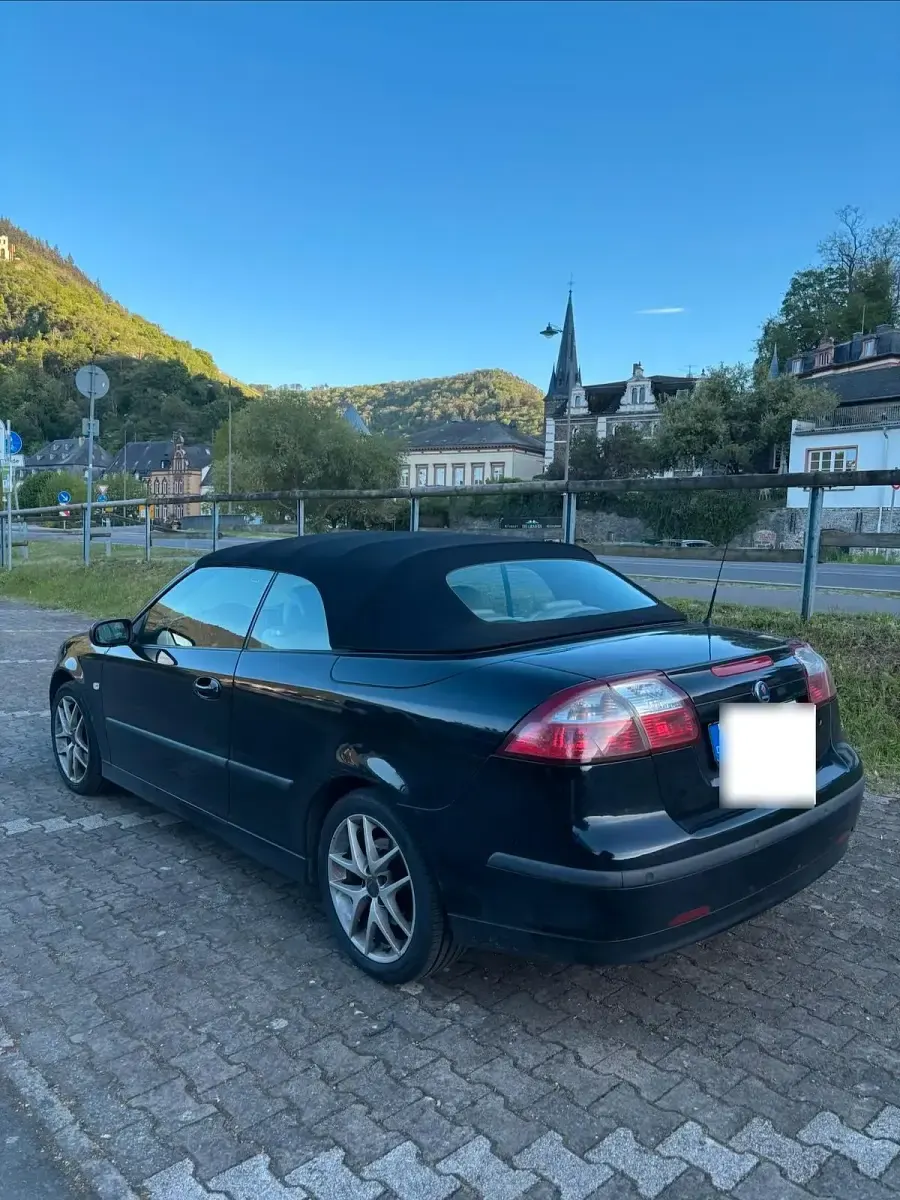 Usata Saab 9-3 150 CV (110 kW) 2007 Nero Cabrio