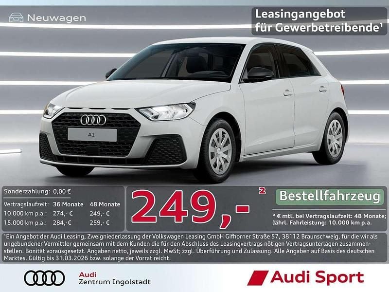 Neu Audi A1 Sportback 95 PS (69 kW) 2025 Cortinaweiß Kleinwagen