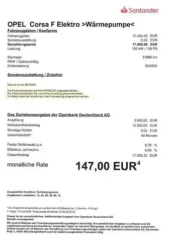 Gebraucht Opel Corsa-e Elegance 100 kW (136 PS) 2023 Andere Kleinwagen