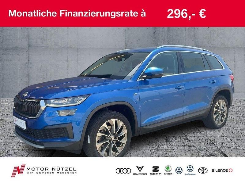 Raceblau metallic Gebraucht 2022 Skoda Kodiaq Ambition SUV | 28.950 € (Guter Preis) - Bild 1/4
