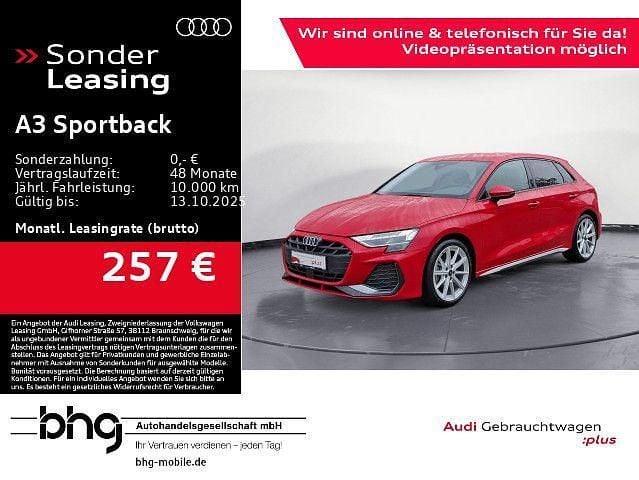Rot Gebraucht 2024 Audi A3 Sportback S-Line Kombi | 32.930 € (Guter Preis) - Bild 1/4