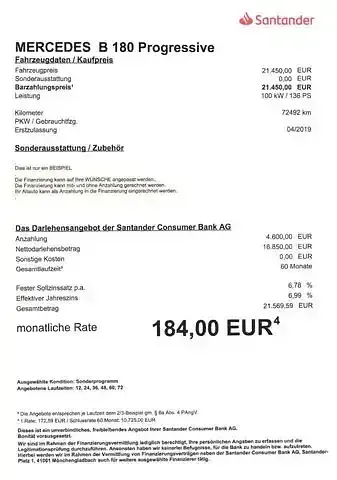 Gebraucht Mercedes B180 136 PS (100 kW) 2019 Grau Van / Kleinbus