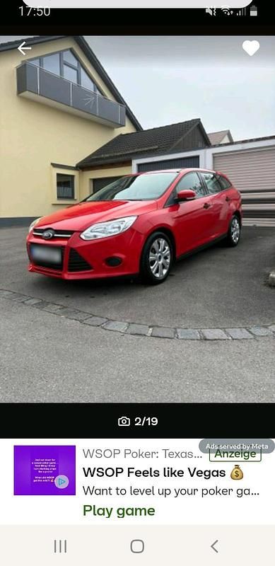 Gebraucht Ford Focus 100 PS (73 kW) 2014 Rot Kombi