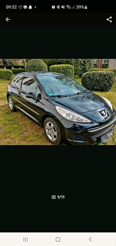 Schwarz Gebraucht 2010 Peugeot 207 Kleinwagen | 2.200 € (Fairer Preis) - Bild 1/4