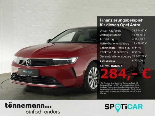 Rot Gebraucht 2023 Opel Astra Elegance Limousine | 21.824 € (Guter Preis) - Bild 1/3