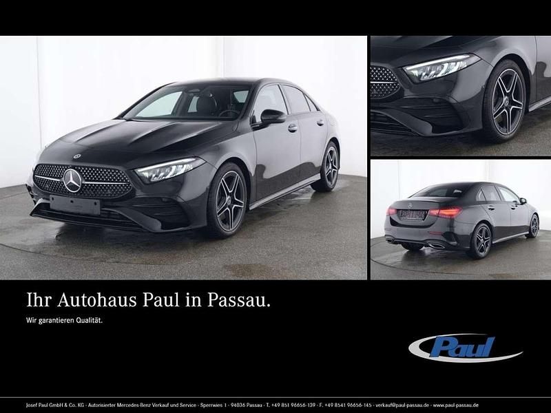 Unilack nachtschwarz Gebraucht 2024 Mercedes A220 AMG line Limousine | 37.890 € (Fairer Preis) - Bild 1/4