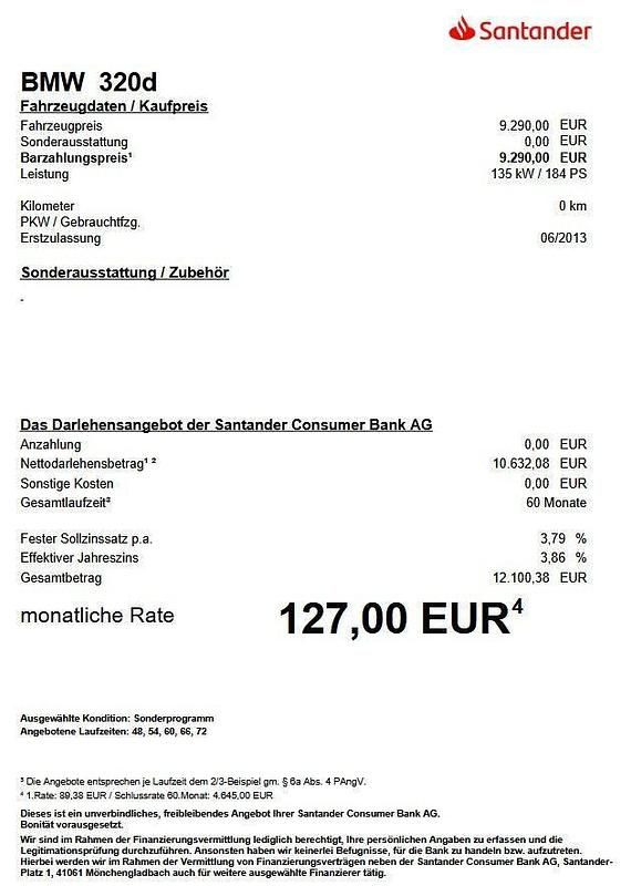 Używany BMW 320 184 KM (135 kW) 2013 Czarny Kombi