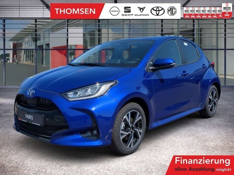 Juniper blue met Neu 2025 Toyota Yaris Hybrid Team Limousine | 28.540 € (Etwas zu teuer) - Bild 1/4