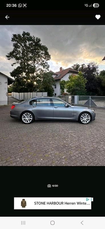 Silber Gebraucht 2010 BMW 750L Limousine | 10.500 € (Fairer Preis) - Bild 1/4