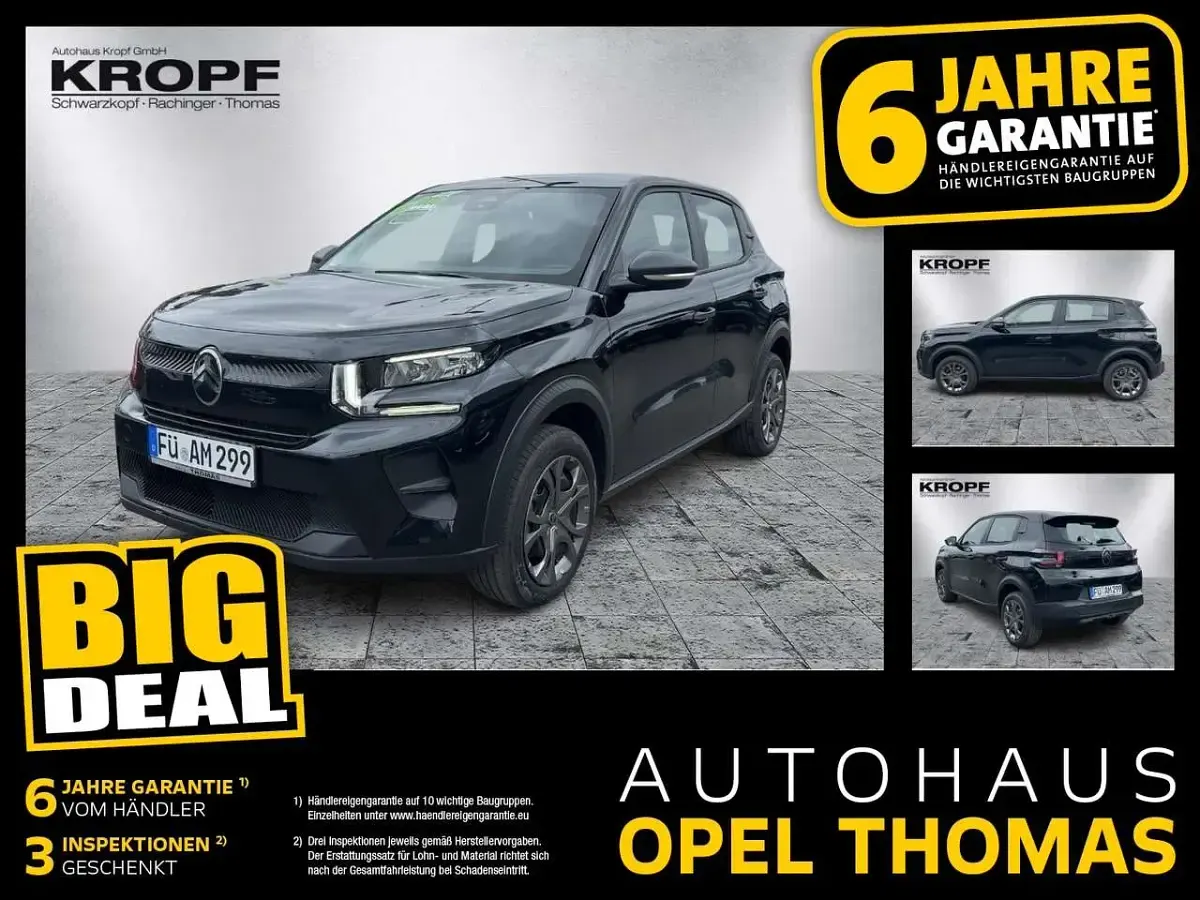 Gebraucht Citroën e-C3 83 kW (113 PS) 2026 Lackierung schwarz perla nera/ Limousine