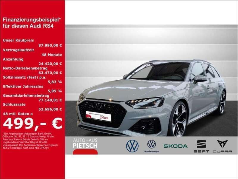 Nardograu (grau) Gebraucht 2024 Audi RS4 Competition Kombi | 87.890 € (Guter Preis) - Bild 1/4