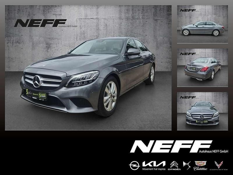 Selenitgrau metalliclack Gebraucht 2020 Mercedes C180 Avantgarde Limousine | 23.870 € (Superpreis) - Bild 1/4