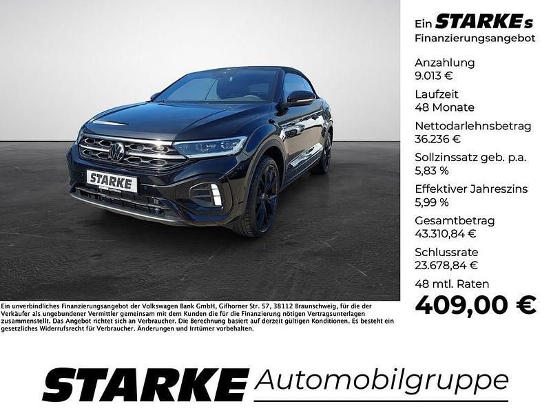 Deep black perleffekt schwarz Neu 2025 VW T-Roc Cabriolet R-line Cabrio | 45.249 € (Fairer Preis) - Bild 1/4