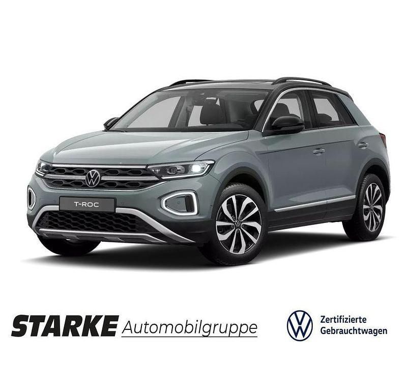Blau Gebraucht 2024 VW T-Roc Style SUV | 32.830 € (Fairer Preis) - Bild 1/4