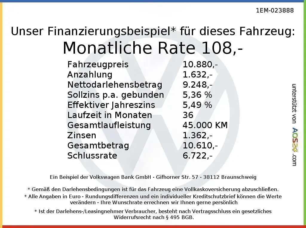 Gebraucht VW up! 65 PS (47 kW) 2021 Andere Kleinwagen
