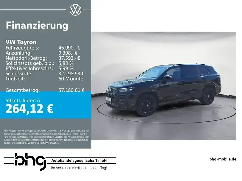 Brugt VW Tayron R-line 193 HK (141 kW) 2025 SUV