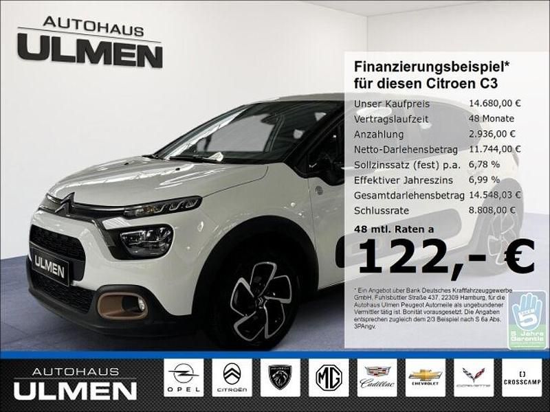 Weiss Gebraucht 2023 Citroën C3 PureTech Kleinwagen | 14.680 € (Etwas zu teuer) - Bild 1/4