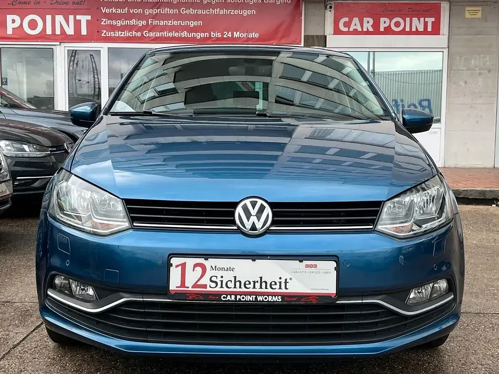 Gebraucht VW Polo LOUNGE 90 PS (66 kW) 2015 Blau Kleinwagen