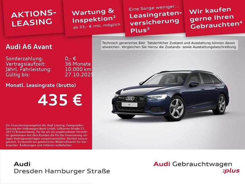 Firmamentblau metallic Gebraucht 2025 Audi A6 Advanced Plus Kombi | 53.480 € (Superpreis) - Bild 1/3