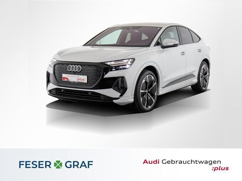 Gletscherweiß metallic Gebraucht 2022 Audi Q4 Sportback e-tron Ambiente SUV | 40.990 € (Fairer Preis) - Bild 1/4