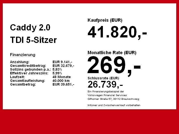 Gebraucht VW Caddy Basis 122 PS (89 kW) 2025 Silber Van / Kleinbus