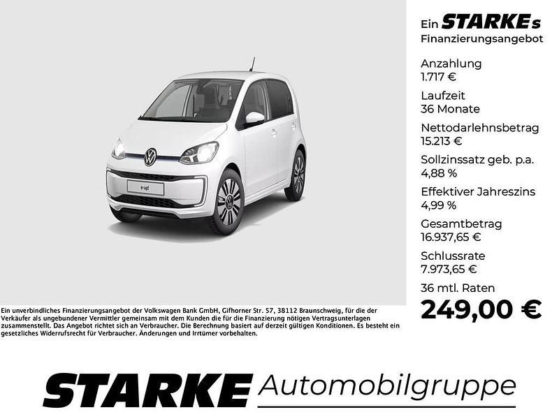 Pure white Gebraucht 2022 VW e-up! Style Kleinwagen | 16.930 € (Fairer Preis) - Bild 1/4