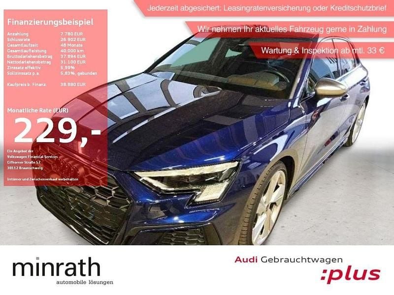 Blau Gebraucht 2024 Audi S3 Sport Limousine | 38.880 € (Superpreis) - Bild 1/4
