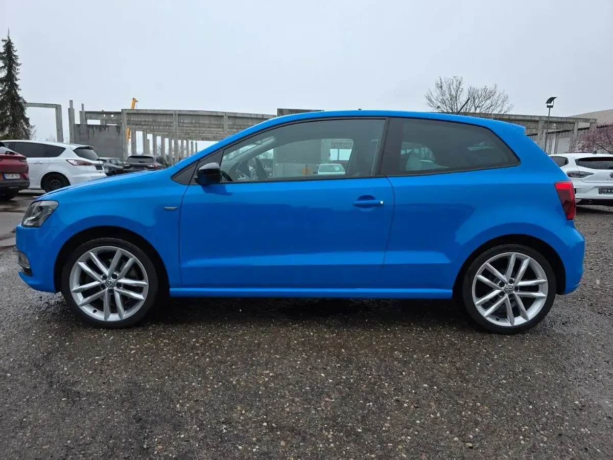 Second-hand VW Polo 105 CP (77 kW) 2014 Albastru Hatchback
